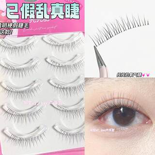 Mom with thin hair and fake eyelashes looks like real ones