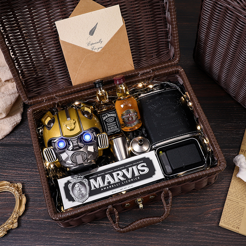 Graduation Gift Box and Birthday Gift for Boys to Give to Brothers, Creative Bumblebee Speaker Gift Box, Cool Black