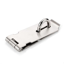 Hirowork stainless steel thickened lock padlock buckle padlock door nose (fit mounting screw) 4-inch customizable