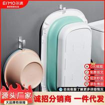 No punching wall washbasin hook bathroom rack bathroom powerful wall-mounted washbasin rack hanging basin rack one piece