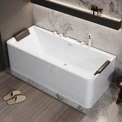 Acrylic Home Hotel Adult Freestanding Small Apartment Seamless Integrated Smart Constant Temperature Surfing Massage Bathtub