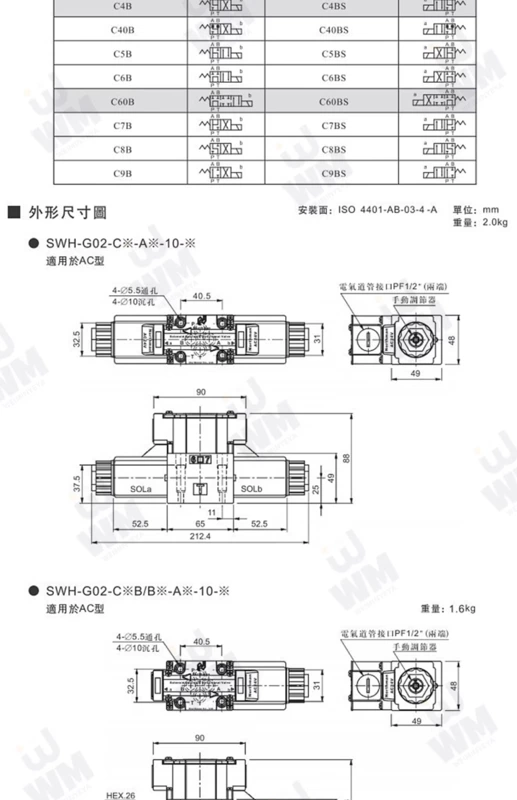 DSG-02-3C2 van điện từ thủy lực 03 van đảo chiều 24v van điều khiển 220v 3C3 3C4 3C6 2B2-DL van đóng mở thủy lực van lưu lượng thủy lực