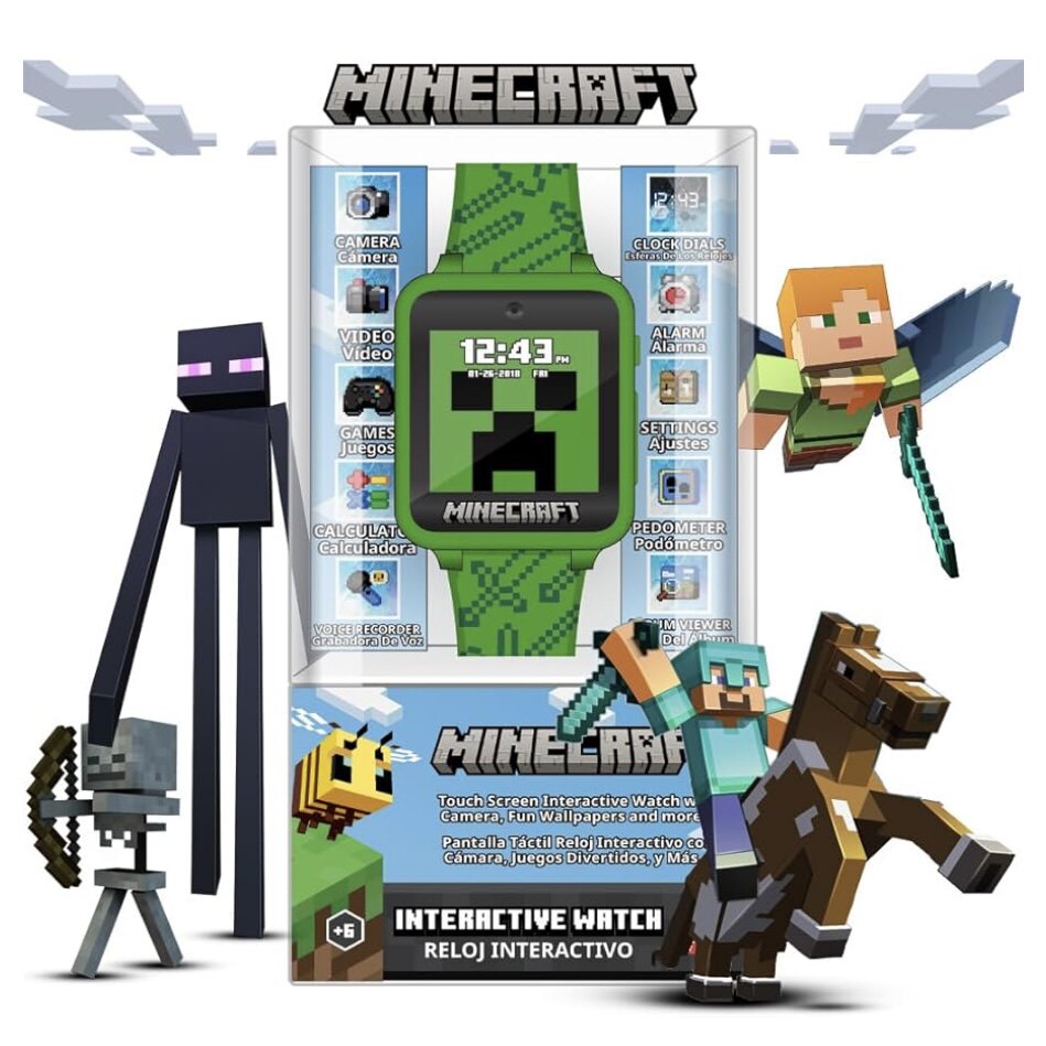 Minecraft Casio Minecraft我的世界手表评测:孩子的新宠🏆📱-儿童玩具表-淘宝好物网