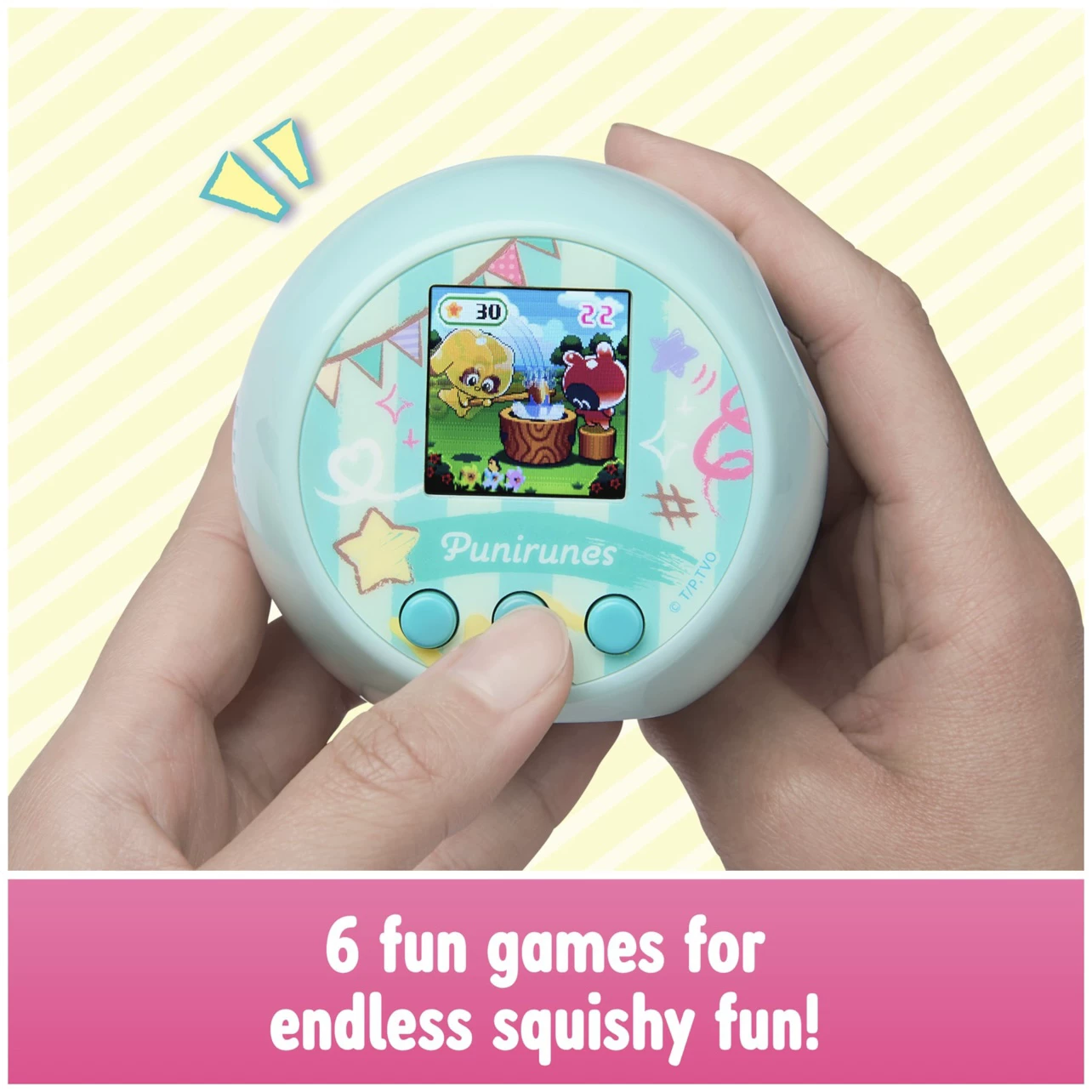 Игрушечная электронная игровая консоль для питомца-эльфа из серии Spin Master Punirunes с мягким пуховым корпусом