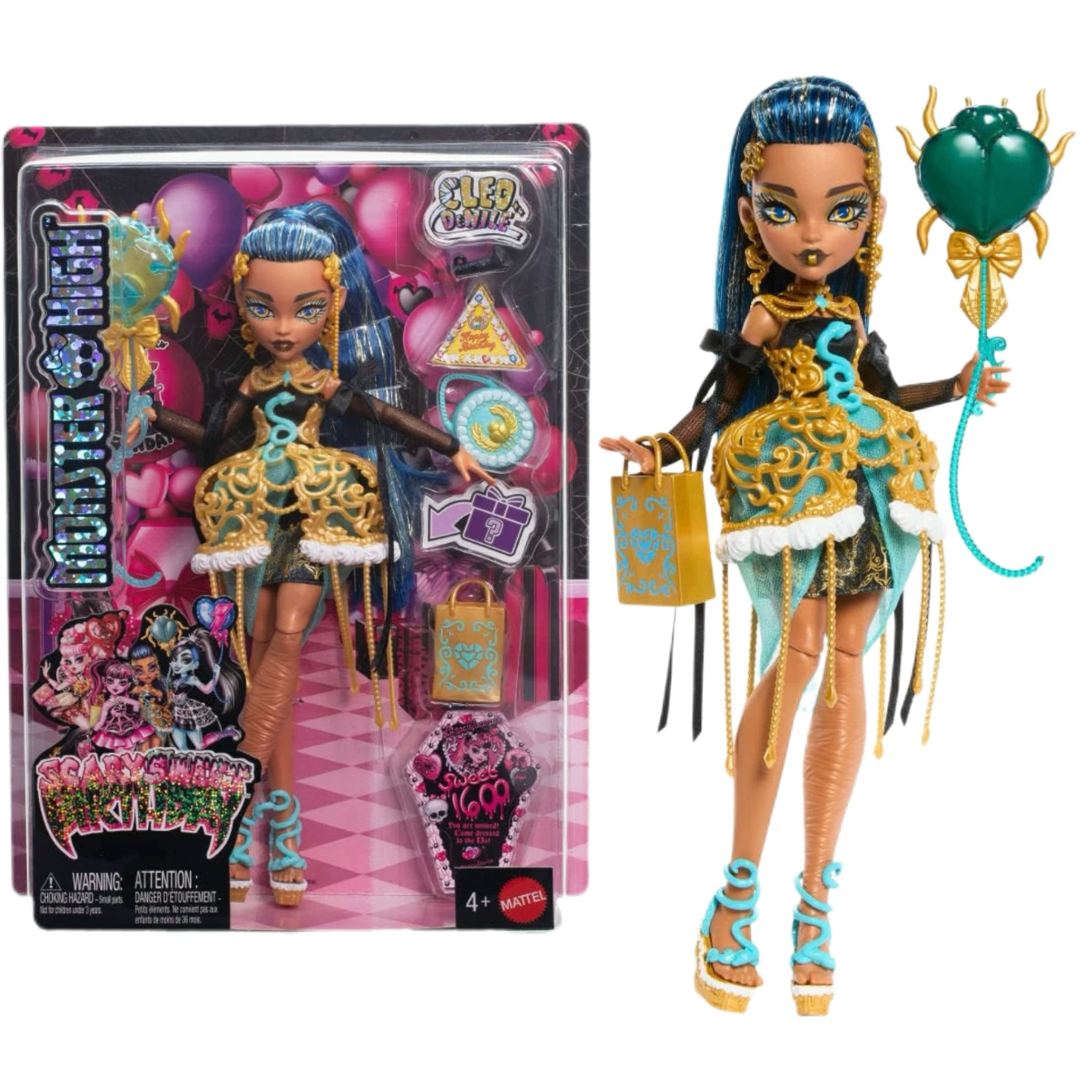 Кукла (Monster High) Reel Drama — чёрно‑белая коллекционная, разные персонажи
