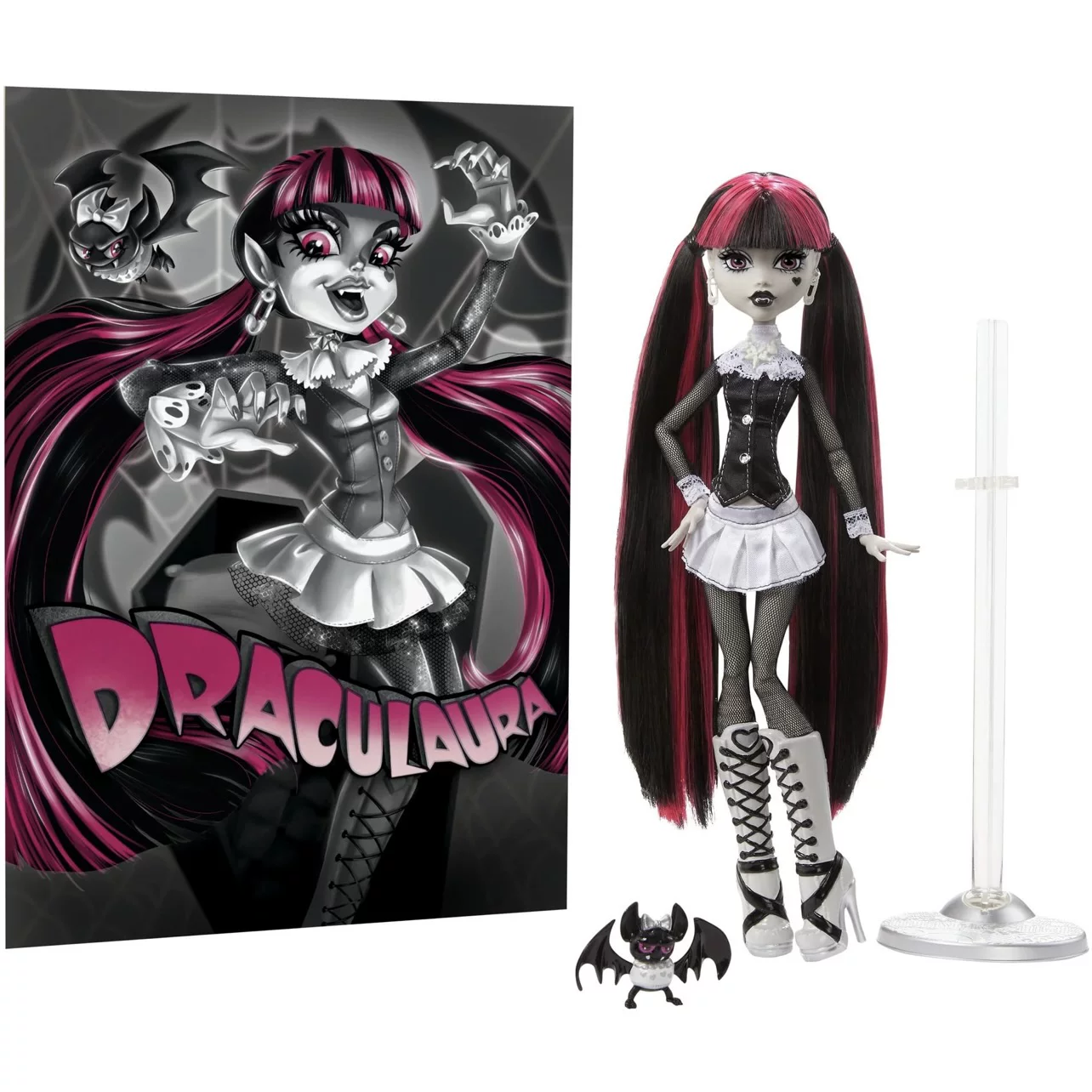 Кукла (Monster High) Reel Drama — чёрно‑белая коллекционная, разные персонажи