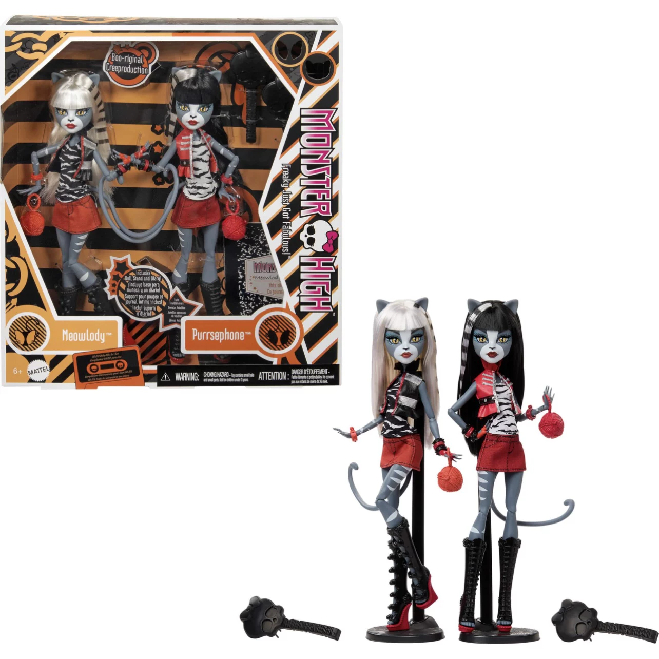Кукла (Monster High) Reel Drama — чёрно‑белая коллекционная, разные персонажи
