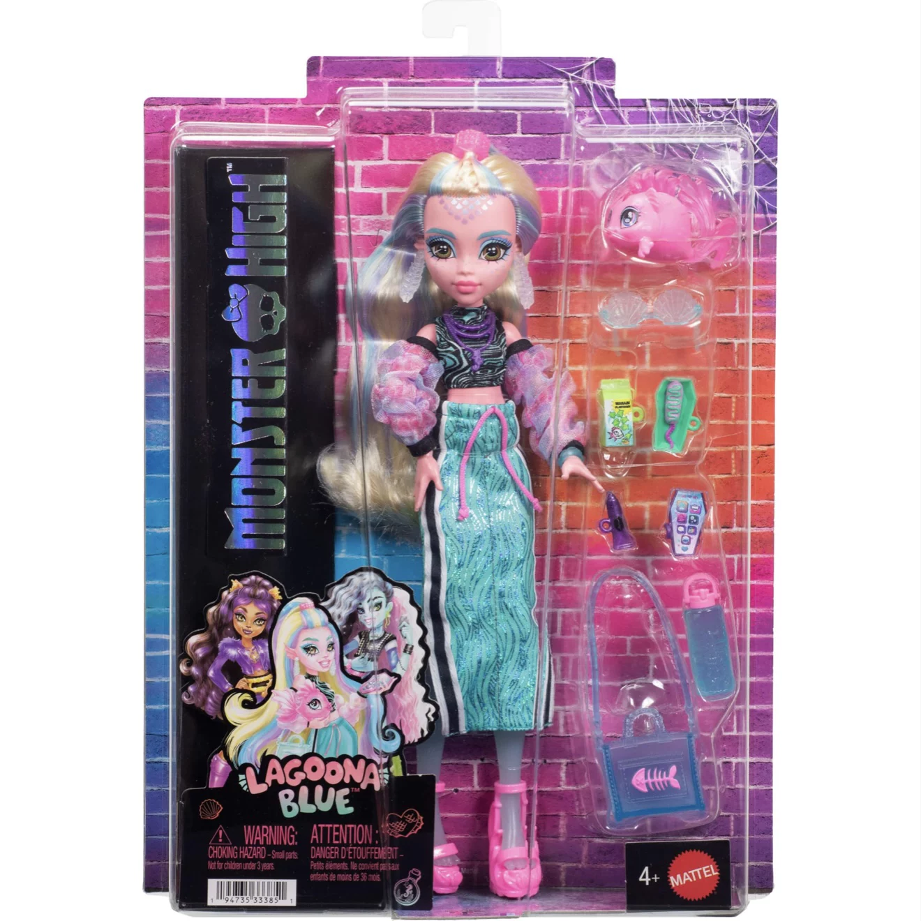 Кукла (Monster High) Reel Drama — чёрно‑белая коллекционная, разные персонажи
