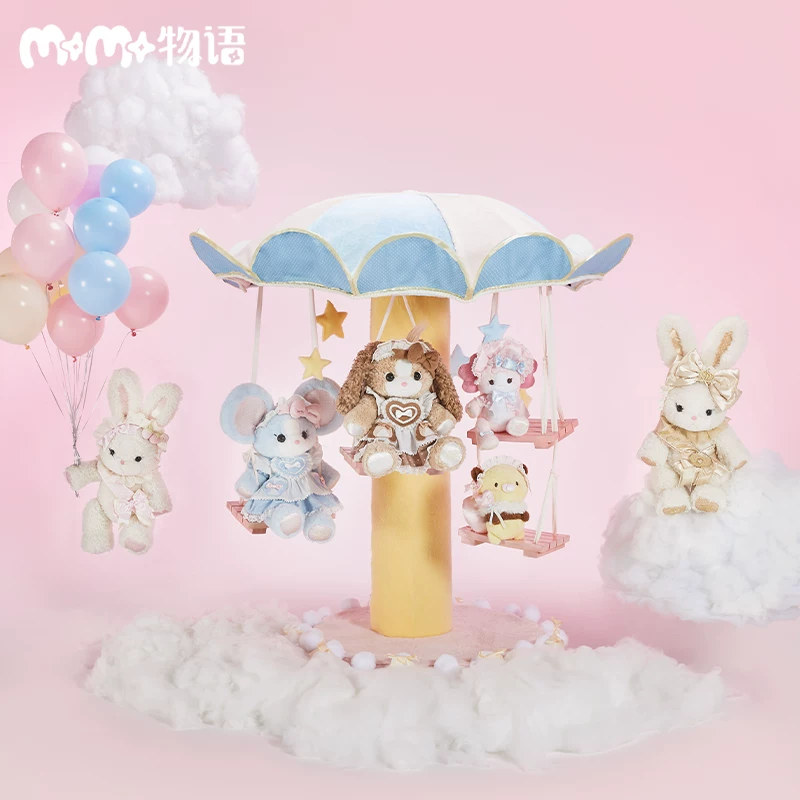 Three dimensional platinum cute doll, backpack, Lolita style