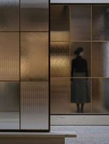 Jiugongge stainless steel Changhong glass screen partition living room entrance bathroom screen waterproof modern simple