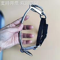Stainless steel horse bit dance horse bit harness mouth bit equestrian supplies webbing size adjustable fixed jaw