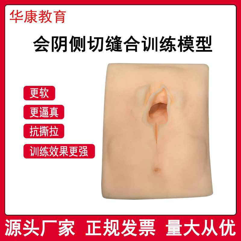 女性会阴切开缝合训练模型会阴侧切缝合手术模型外阴缝合练习模型