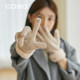 Coso Fleece-Lined Thick Gloves for Women in Winter ins Cute Warm Anti-Cold Touchscreen Gloves for Cycling Students in Autumn and Winter