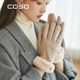 Coso Fleece-Lined Thick Gloves for Women in Winter ins Cute Warm Anti-Cold Touchscreen Gloves for Cycling Students in Autumn and Winter