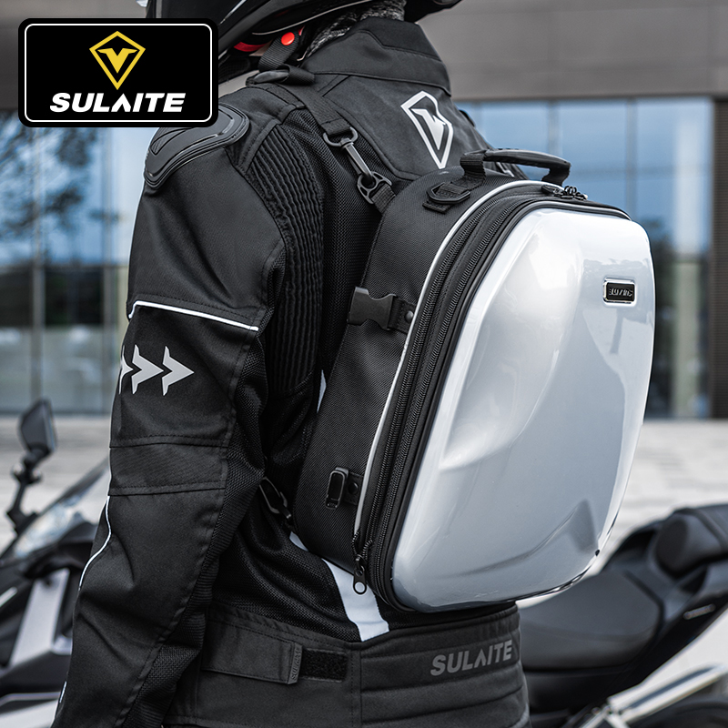 Speed ​​Wright Motorcycle Tail Bag Knight Helmet Bag Large Capacity Waterproof Backpack Locomotive Motorbike Equipment Storage Bag
