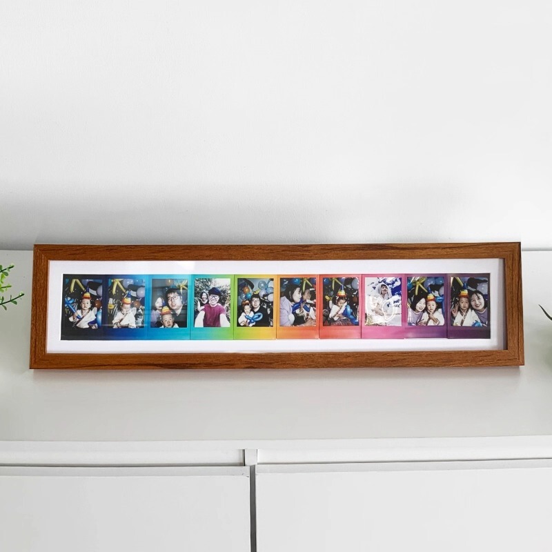 Instant Photo Paper Special Photo Frame Rainbow Gradient Photo Paper Solid Wood Long Strip DIY Graffiti Photo Frame Display Stand Gift Instant Photo Paper Special Photo Frame Rainbow Gradient Photo Paper Solid Wood Long Strip DIY Graffiti Photo Frame Display Stand Gift
