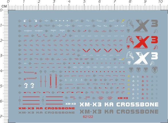 62122 HG XM-X3 KA Crossbone X3 card version pirate gd water patch 2-Taobao