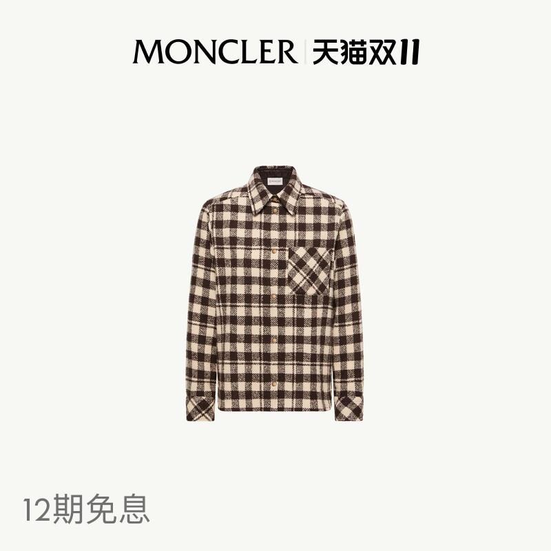 [12 Installments Interest-Free] Moncler New Autumn and Winter Women's Wool Shirt