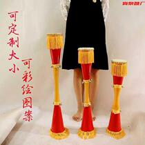 Student dancing props drum Yao long drum ethnic dance cowhide adult children stage performance drum thin waist drum