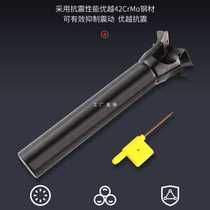 CNC dovetail milling cutter bar V-groove cutter straight handle dovetail dove tail groove flat root cleaning cutterhead YW45 55 60 degrees