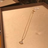 Bvlgari, ожерелье, золотая цепочка, подвеска, инкрустировано бриллиантами, 18 карат, розовое золото