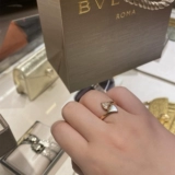 Dream Bvlgari/Bulgari Dream 'Dream с буровым кольцом 18K Rose Gold Юбство вентиляторов в форме