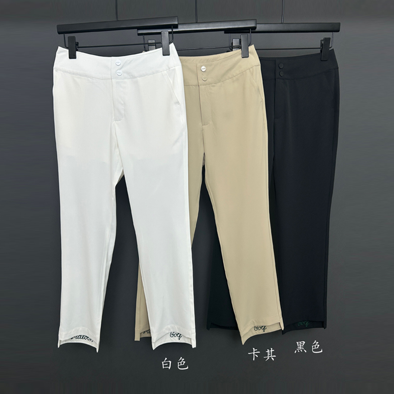 2026 Summer New Golf Apparel Women's Cropped Pants Sports Comfortable Fashion Versatile Korean Style Women's Pants