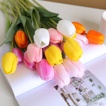 Tulip artificial flowers artificial flower ornaments home bedroom living room table decorations dried bouquets photo props