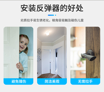 Wardrobe concealed push-type bead switch strong magnetic invisible suction automatic rebounder door and heavy-duty cabinet