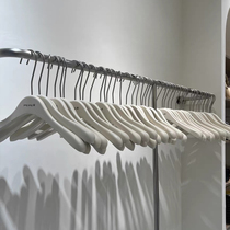 Clothing store hangers with custom logo solid wood womens clothing store clothes hangers walnut color clothes stays non-slip seamless pants rack
