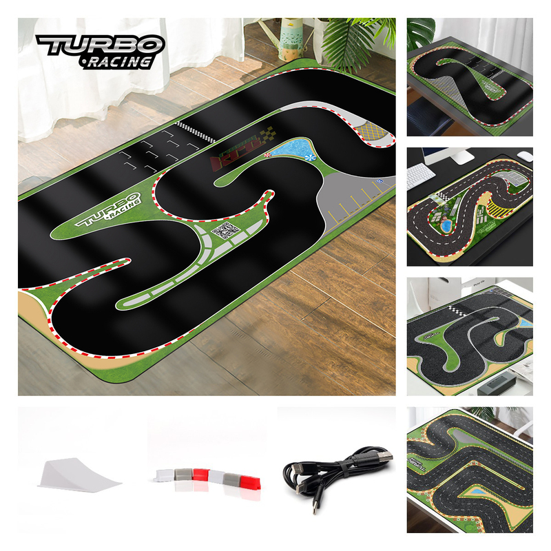 Turbo Racing 1/76 Mini Remote Control Car Large and Small Scene Track/Runway Mat 1200X800Mm