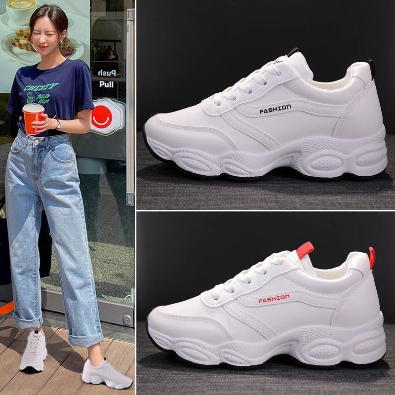 Brand Special Offer Genuine Leather Non-Slip Sneakers for Women 2025 New Versatile Lightweight Running Shoes Casual White Shoes for Ladies