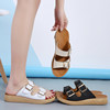 Special Offer Genuine Leather Sandals for Women 2025 Summer New Style for Outdoor Wear, Suitable for Wide and Chubby Feet, Versatile, Comfortable, Non-Slip Mom Sandals