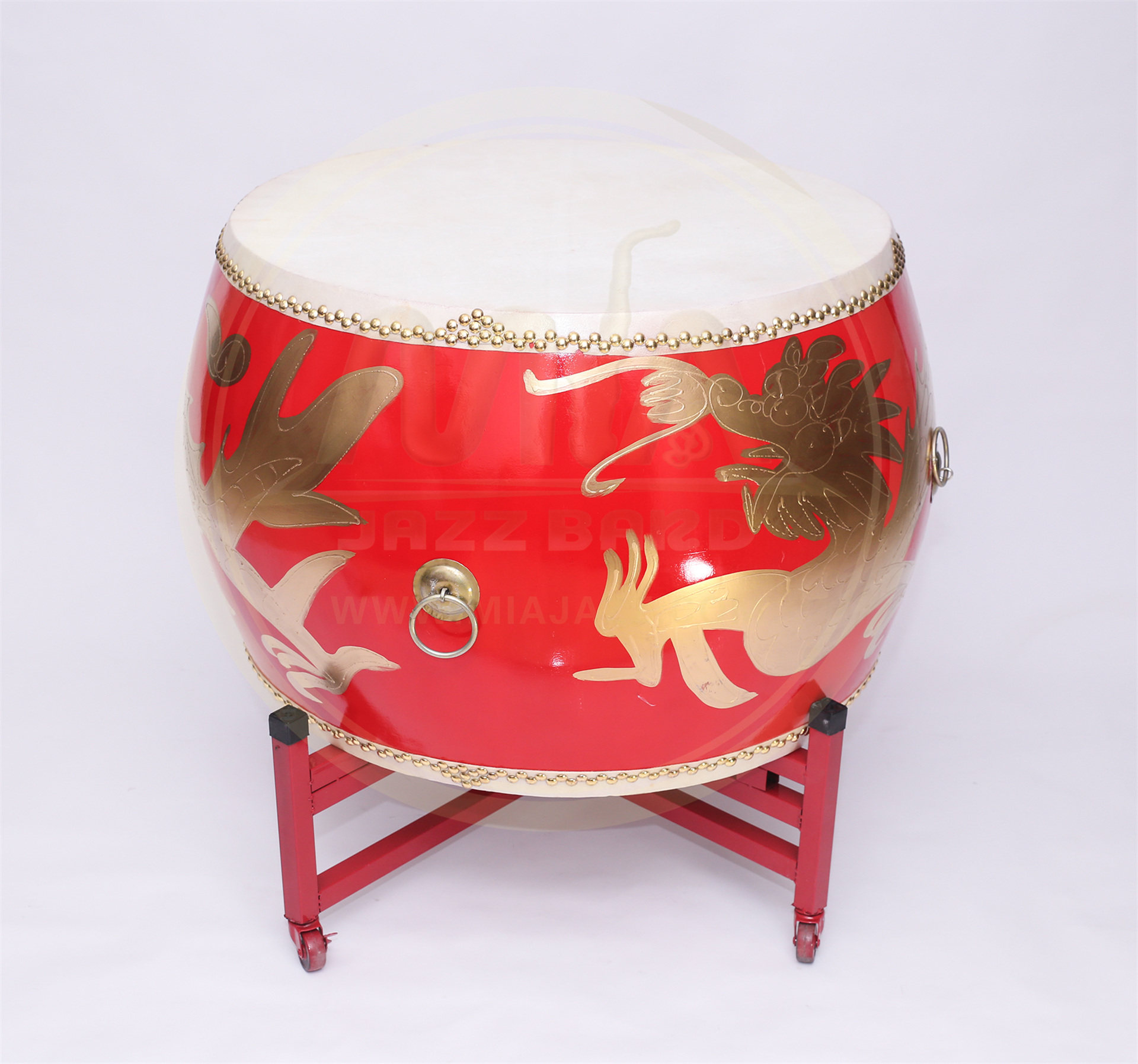 Shanghai Bull Leather Drum Rental Shanghai Dragon Drum Rental China Drum Rental Weifeng Gong Drum Annual Conference Performance Red Drum-Taobao