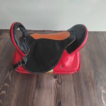 New small drop saddle pure leather pad size 34 cm solid wood on both sides front and rear steel tube durability saddle