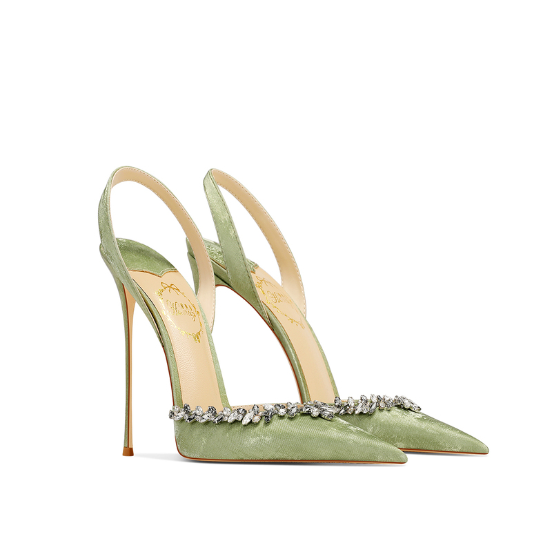 Grass Green, Elegant and Sweet, Comfortable on the Feet, Paired with a Skirt, 2026 Spring New Style Pointed Toe Stiletto High Heels for Women Grass Green, Elegant and Sweet, Comfortable on the Feet, Paired with a Skirt, 2026 Spring New Style Pointed Toe Stiletto High Heels for Women