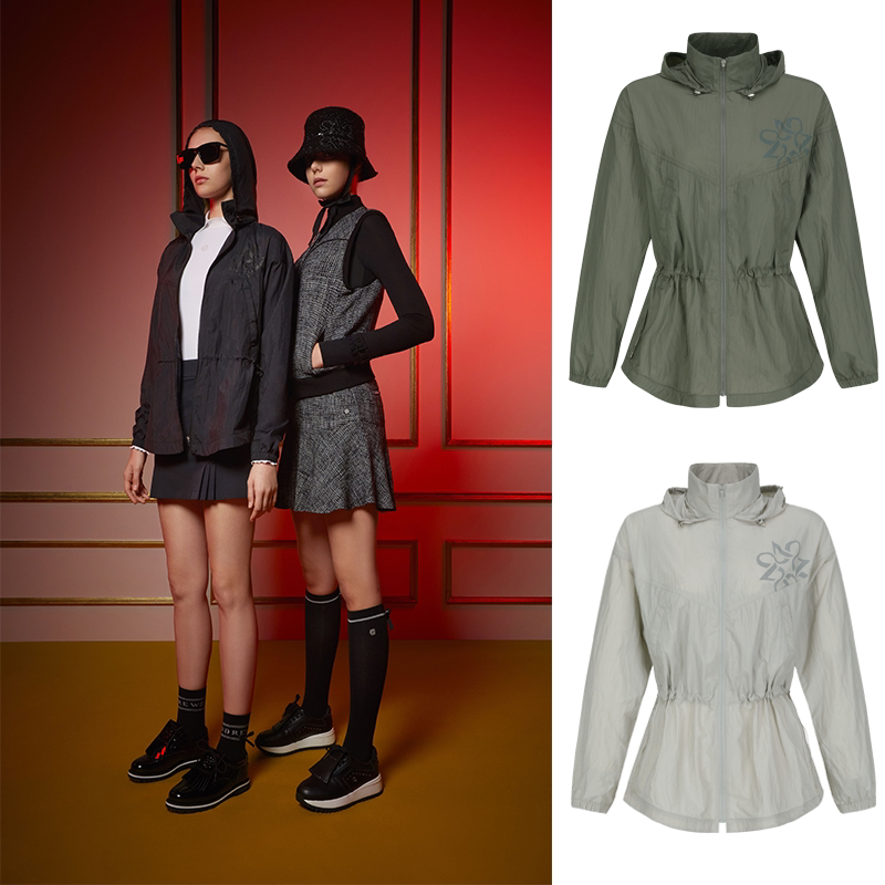 2024 New Korean Autum Golf Clothing Women's Jacket Quick-Drying Waterproof Long-Sleeved Jacket Sun Protection Clothing Windbreaker