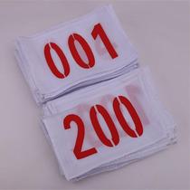 Track and field number bib number book scoring code athlete number polyester cotton material does not shrink and can be customized