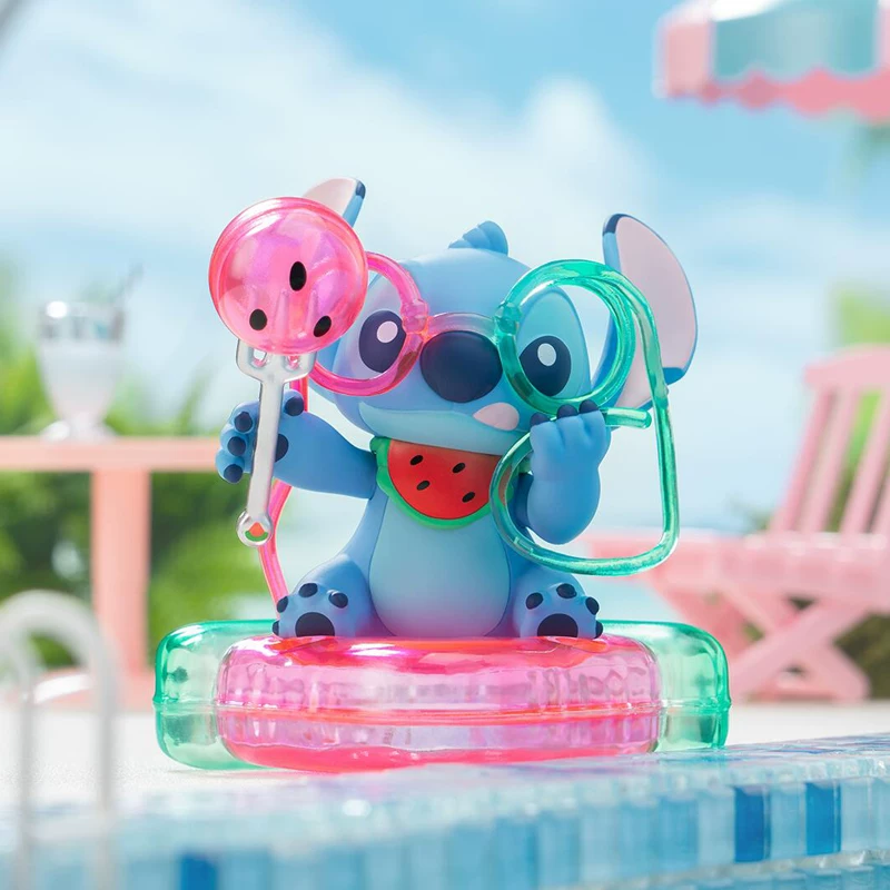 TOPTOY Disney Stitch Blind Box Summer Carnival Series Figure Stitch Cute Desktop Ornament