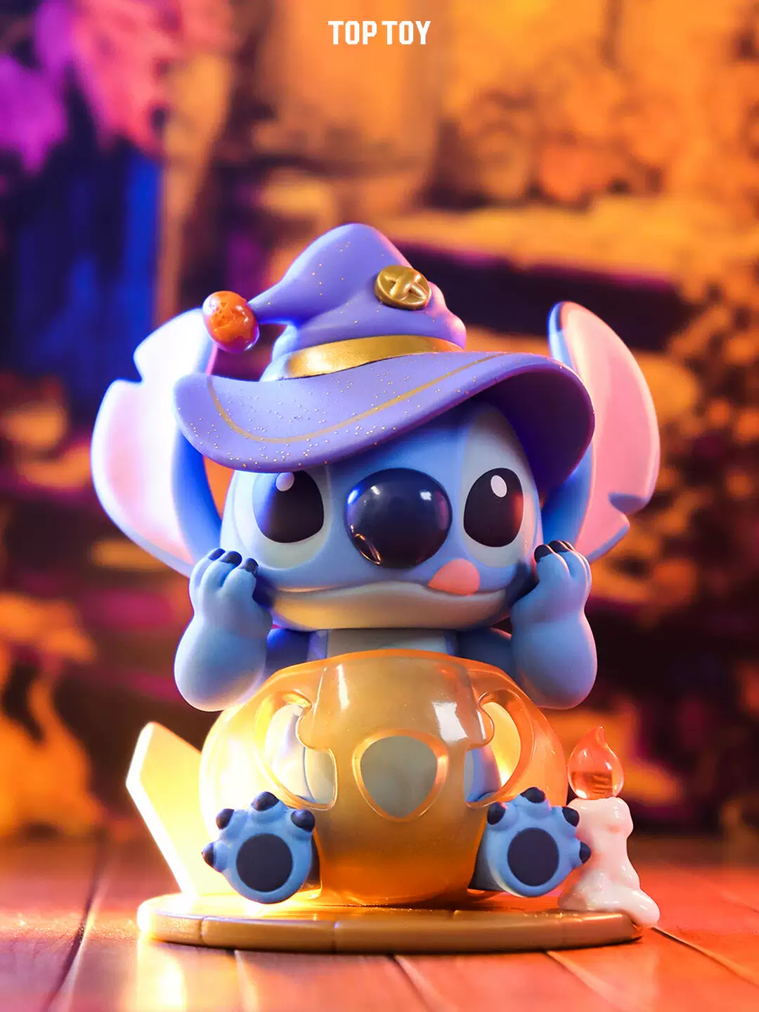 TOPTOY Disney Stitch Blind Box Summer Carnival Series Figure Stitch Cute Desktop Ornament
