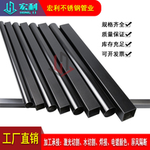 201 304 stainless steel tube black titanium round tube yellow titanium decorative tube rose gold brushed champagne gold hollow tube