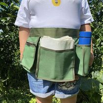 Special cloth bag for fruit tree bagging multifunctional fruit bag waist bag trimmed double bag canvas orchard tool bag cloth bag