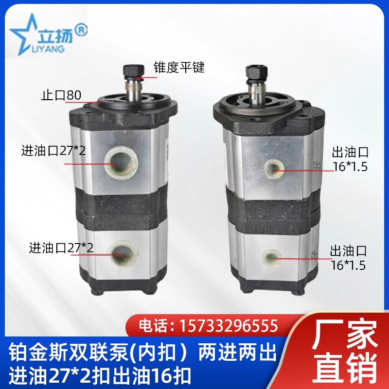 Little Dragon King Perkins Corn Harvester Gear Pump Hydraulic Double Pump Cbx-E31608 E320/E316 Little Dragon King Perkins Corn Harvester Gear Pump Hydraulic Double Pump Cbx-E31608 E320/E316
