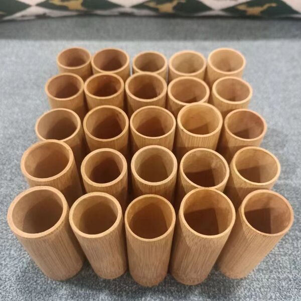 Boiled Water Jar, Thumb Jar, Unpainted Bamboo Jar, Carbonized Bamboo Jar, Cupping Medicine Jar, Home Beauty Salon Use, Large and Small Jar Set