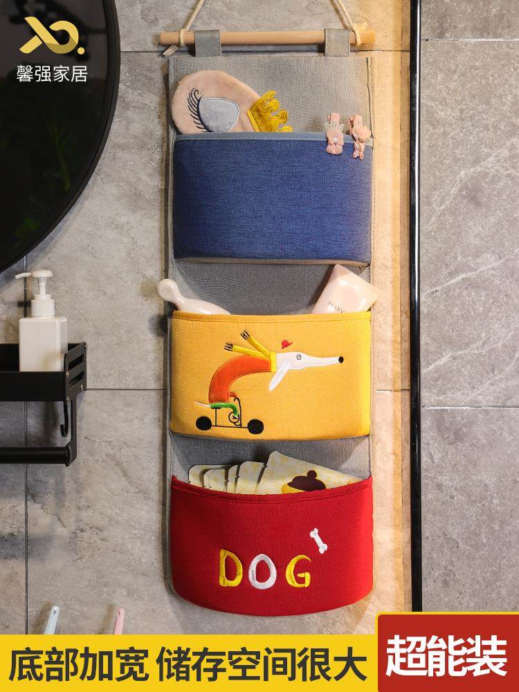 Hanging Wall Cashier Bag Hung Bag Dorm Room Object Bag Wall-mounted Bag Wall Hanging Door Rear Headboard Wall Cloth