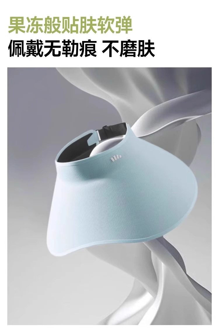 蕉下 灯罩式全脸遮阳帽 漫暮黑 UL712 大帽檐 可折叠 蛋卷空顶透气 防紫外线UPF50+ 