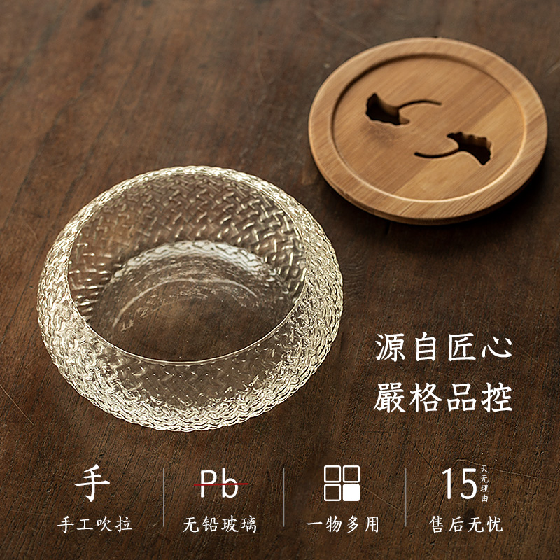 Japanese has hammer glass carve patterns or designs on woodwork pot bearing cups to wash in hot dry terms plate household building water tea tea wash barrels