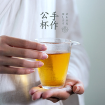 Thickened heat-resistant glass Road Cup frosted hammer Tea Sea Japanese tea leak large tea divider kung fu tea set accessories