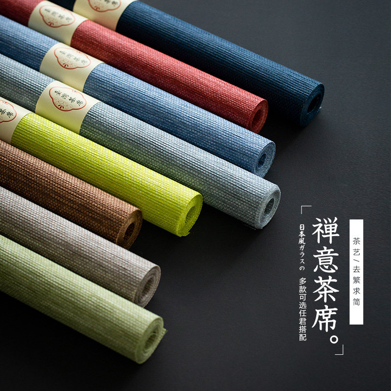 Japanese tea mat Waterproof tablecloth Fiber tea cloth Zen tea table Tablecloth Household tea table mat Kung Fu tea accessories