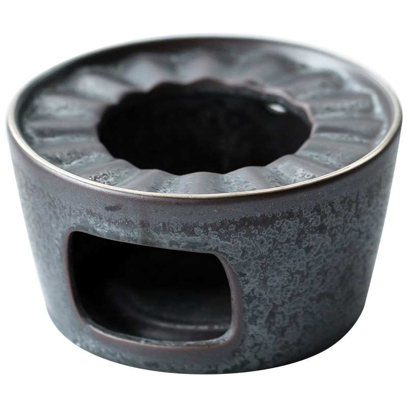 Retro based warm tea tea furnace temperature exchanger with the ceramics base wine heating temperature keep warm the teapot tea, tea accessories